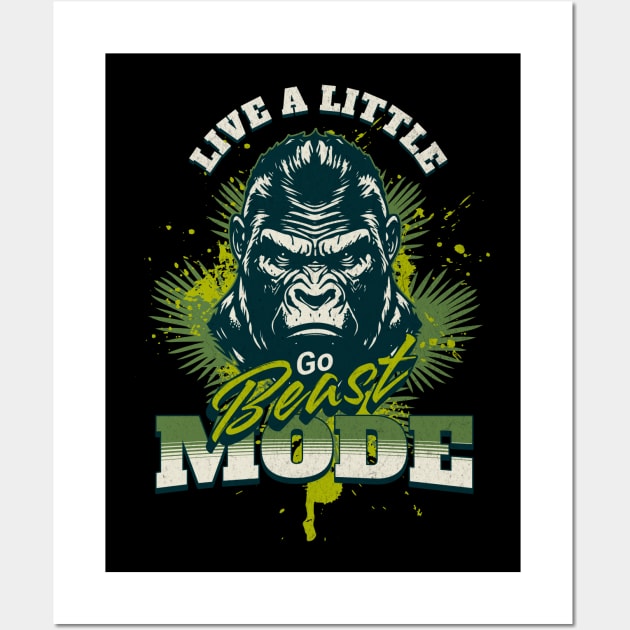 Beast Mode - Gorilla Wall Art by TNOYC